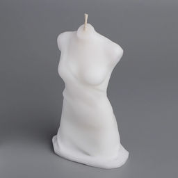 Свеча декоративная «Женский силуэт в море», 6×3.5×10 см, белый