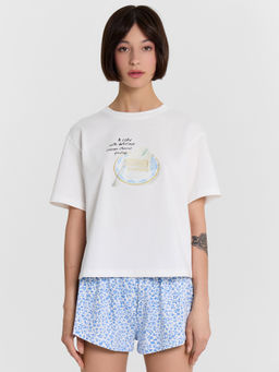 Комплект домашний женский: футболка и шорты - Mark formelle фото 3