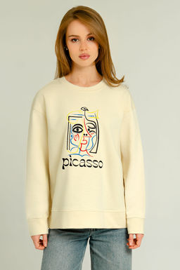 Арт.15111 Свитшот женский 44-52 (5 шт) Цвет:бежевый - Калинка фото 15