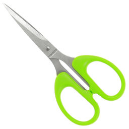 Ножницы "Фелиция" 14см, пластмассовые ручки, цвета микс, в блистере (Китай)