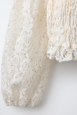 SHINY ELASTICATED TOP - Zara фото 4