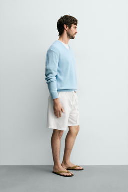 TEXTURED JOGGER BERMUDA SHORTS - Zara фото 21