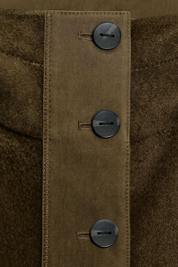 PARKA COMBINADA CON LANA ZW COLLECTION LIMITED EDITION / Khaki - Zara фото 8