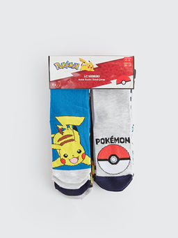 Pokemon Desenli Erkek ?ocuk Soket ?orap 5li