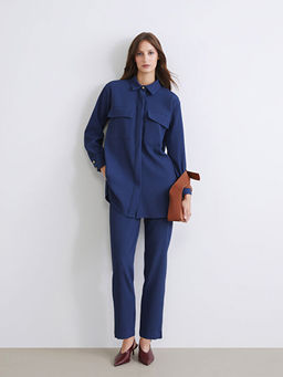 Oversize Kadife Kad?n G?mlek Tunik