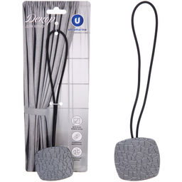 Подхват для штор на магните "Кутюрье графит" 6*6см