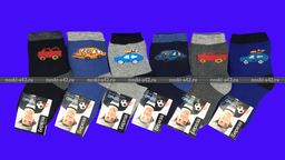 Цена за 12 пар. БЕРЕЗА носки детские Машинки 15-20 ( длина стопы носка 13-14 см)  фото 12