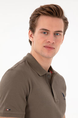 Erkek Slim Fit Polo Yaka A__k Mavi Basic Ti__rt Sepette S_rpriz _ndirim - U.s. polo assn фото 2