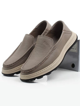 05-2302 GRAY/BEIGE Туфли мужские (натуральная кожа)