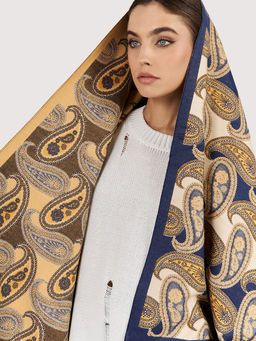 в составе ШЕРСТЬ  и КАШЕМИР Большой, мягкий, теплый  двусторонний палантин