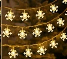 Гирлянда 4 м 20 LED Снежинки / GT607 /уп 100/теплый - ГалеонТрейд фото 2