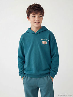 Kap??onlu Erkek ?ocuk Kal?n Sweatshirt