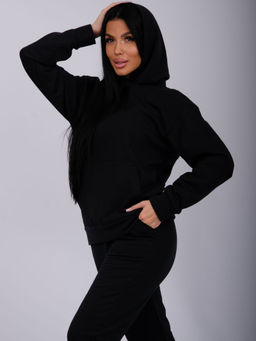 Худи Ханна, футер 2-х нитка начес - Малина фото 15