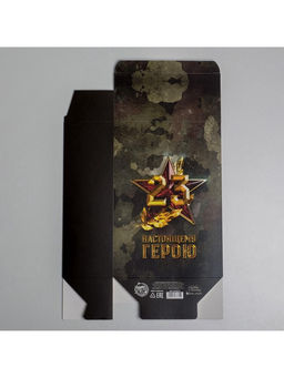 Цена за 2 шт. Коробка подарочная складная, упаковка, С 23 февраля, 16?23?7.5 см