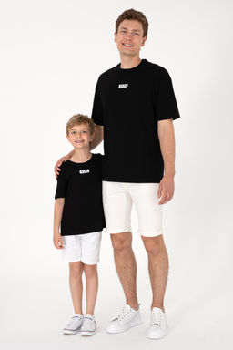 Erkek Гocuk Siyah Oversize Bisiklet Yaka TiЕГrt - U.s. polo assn фото 2