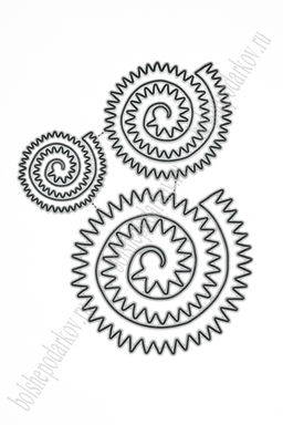 Форма для вырубки "Цветочек крученый" 12*9 см (SF-7793) №34