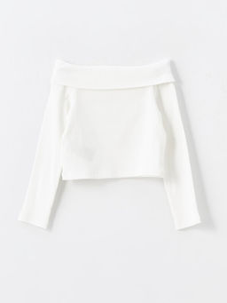 Kay?k Yaka K?z ?ocuk Ti??rt - Waikiki фото 2