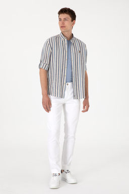 Erkek _ndigo Uzun Kollu G_mlek Sepette S_rpriz _ndirim - U.s. polo assn фото 4