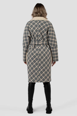 02-3152 Пальто женское утепленное (пояс) - El podio фото 3