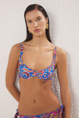 TRENDYOLMILLA Mavi Balkonet Bikini Ustu TBESS24BU00121  фото 2