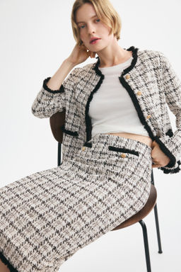 Falda en punto boucl? con flecos - H&m фото 4