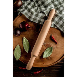 Скалка для теста, 35×4 см, дерево