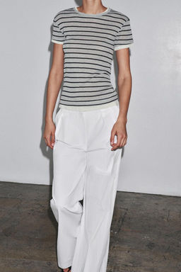 DOUBLE STRIPE T-SHIRT - Zara фото 17