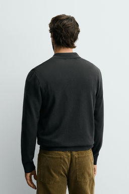 100% WOOL KNIT POLO SHIRT - Zara фото 3