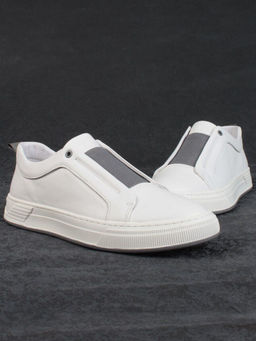 03-6517-BW01 WHITE Полуботинки спортивные мужские (натуральная кожа)