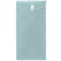 Полотенце махровое "Династия" 50х90см, хлопок 100%, ажурный кант, мятный (Китай)