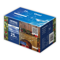 ULD-S2500-225/STК WHITE IP20 Гирлянда светодиодная, 25м. Соединяемая. 225 светодиодов. Белый свет. Провод прозрачный. ТМ Uniel - Volpe фото 11