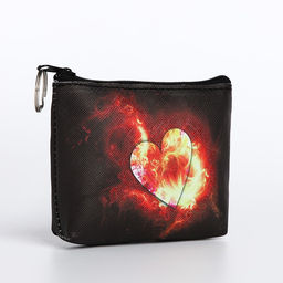 Кошелёк на молнии, цвет чёрный