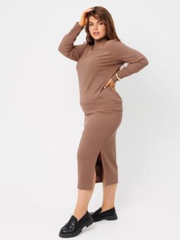 Костюм женский К-242 (лапша Софт г/к) Темно-серый - Elenatex фото 24