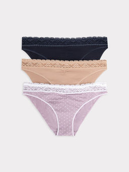 Трусы женские слипы мультипак (3 шт.) в фиолетовом цвете - Mark formelle фото 6