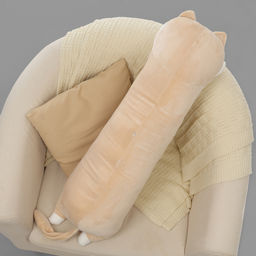 Мягкая игрушка-подушка Кот, 90 см, цвет бежевый - Simaland фото 4