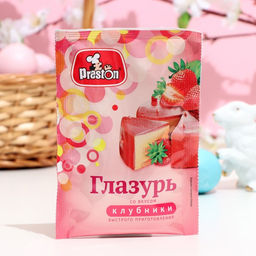 Цена за 3 шт. Глазурь Preston со вкусом клубники, 50 г