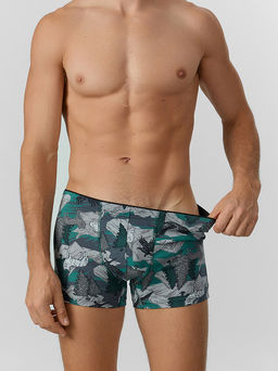 Цена за 2 штуки! Трусы боксеры мужские зеленые с принтом - Mark formelle фото 3