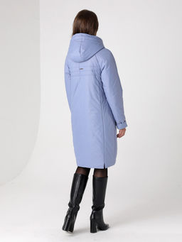 24318 Пальто дем. лавандовый - Dizzyway фото 2