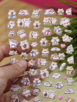 Наклейки "Happy hamster" (9*22,5 см)