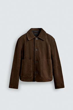 LEATHER SUEDE JACKET - Zara фото 17