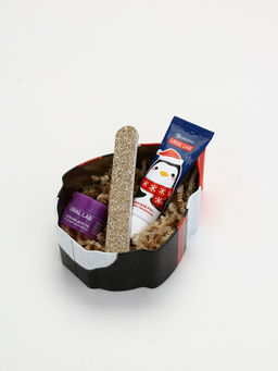 Подарочный набор новогодний Let it Snow, бальзам для губ, крем для рук и пилочка, URAL LAB