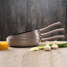 Сковорода с антипригарным покрытием д24см Комфорт, h6см, s2,5мм, дно д15см, s3мм, глубокая, штампованный алюминий, бакелитовая ручка, TalleR (Китай) Подходит для всех видов плит, включая индукционную. - Домашняя мода фото 6