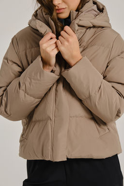 Пуховик короткий Светло-коричневый TRN Down Jacket - Anta фото 3