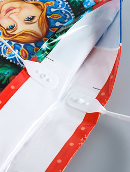 Цена за 10 шт. Пакет подарочный новогодний «Канун Рождества», полиэтиленовый с пластиковой ручкой, 38×35 см