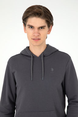 Мужской базовый свитшот антрацитового цвета Неожиданная скидка в корзине - U.s. polo assn фото 2