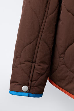 JACKET WITH CONTRAST DETAILS