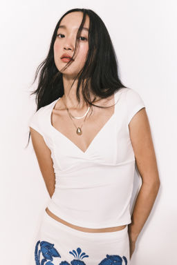 Top con manga japonesa - H&m фото 3