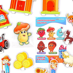 Настольная игра «Панорама. Ферма», 32 детали