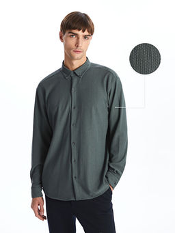 Рубашка мужская regular fit с длинным рукавом