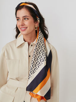 Большой, мягкий, тонкий и очень нежный двусторонний палантин с рисунком - Tantino фото 9